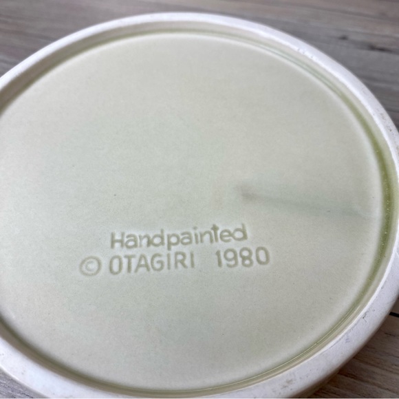 Vintage Otagiri PIG & DAISY Ashtray 1980 Hand-painted - Picture 7 of 8